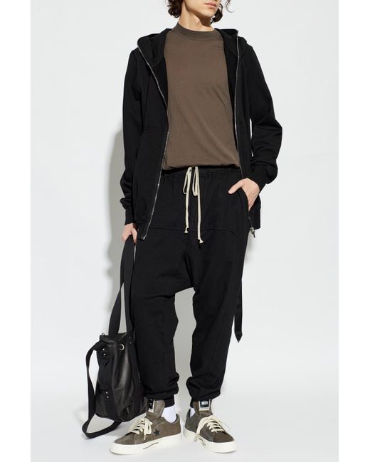 Rick Owens Black Hoodie for men