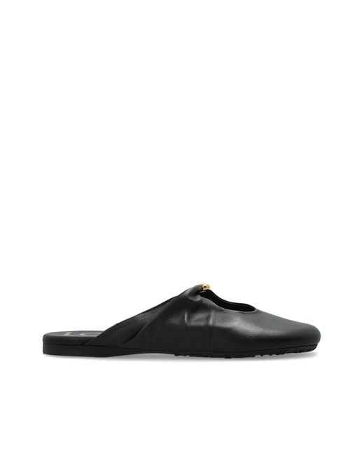 Loewe Black 'Pebble' Slides