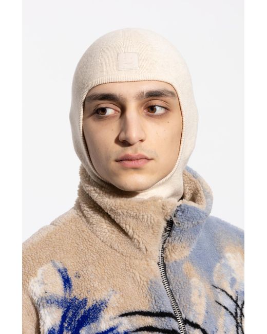 Acne Natural Wool Balaclava