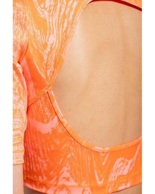 Adidas By Stella McCartney Orange Crop Top,