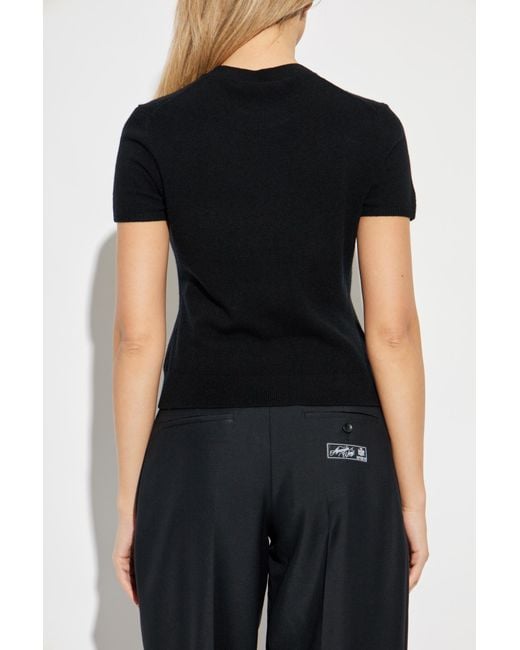 Alexander Wang Black Top With Logo Patch