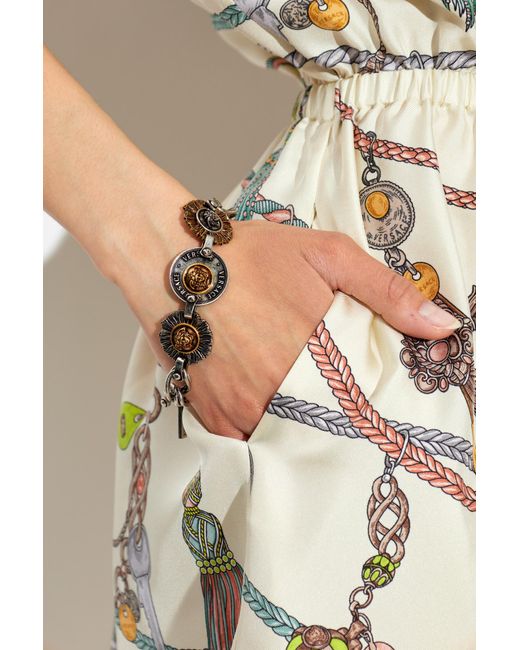 Versace Metallic Brass Bracelet