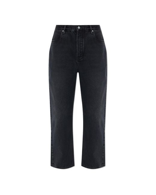 Studio Nicholson Black 'Denio' Wide Leg Jeans