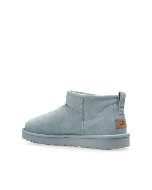 Ugg Blue Ankle Boots Classic Ultra Mini