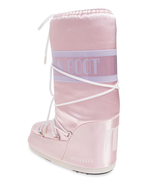 Moon Boot Pink Snow Boots 'Icon Pearly'
