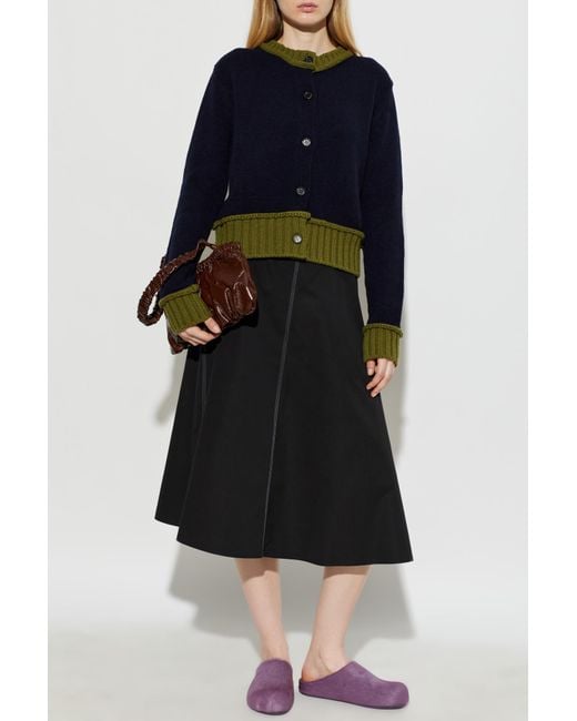 Marni Blue Wool Cardigan