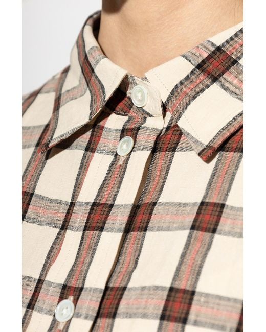 Rohe Blue Checked Pattern Shirt