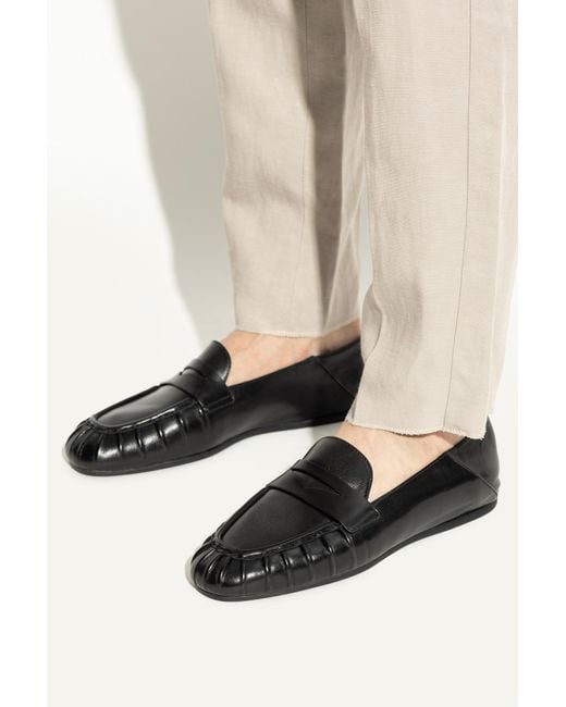 Stuart Weitzman Black Leather Shoes Type Loafers