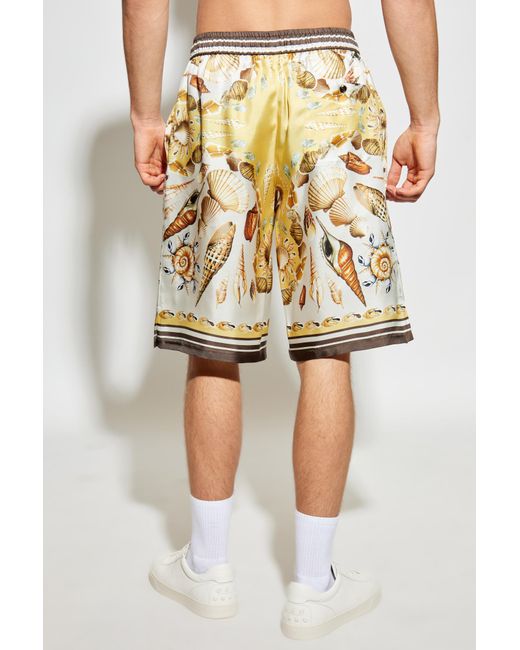 Dolce & Gabbana Natural Silk Shorts for men