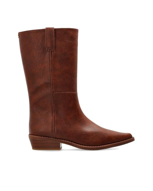 MICHAEL Michael Kors Brown 'Farren' Heeled Boots