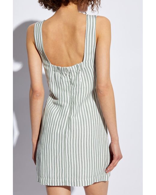 Posse White Striped Pattern Dress 'diana',