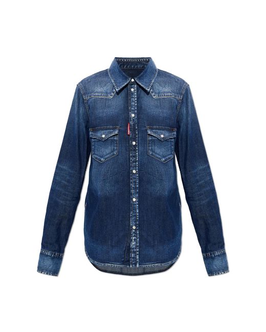 DSquared² Blue Top With Z Logo
