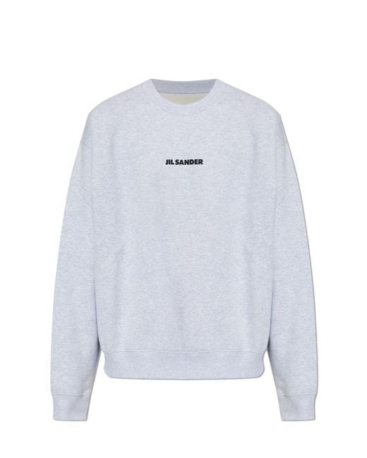 Jil Sander White Sweatshirt With Logo for men