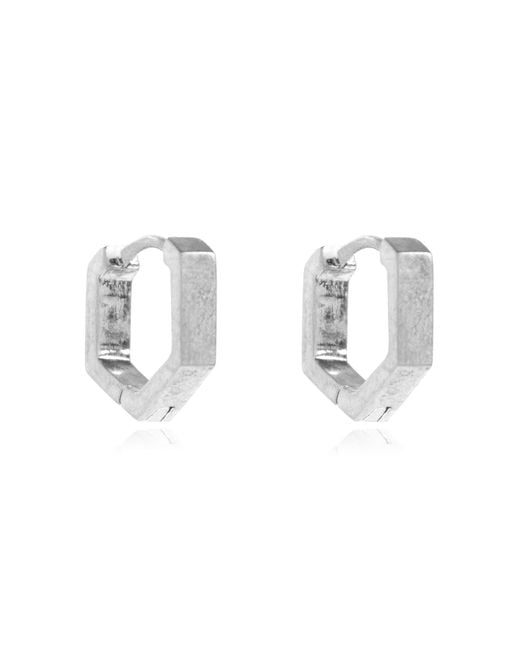 AllSaints White Set Of Three Pairs Of Earrings