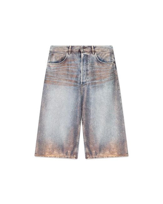 Acne Gray Denim Shorts for men