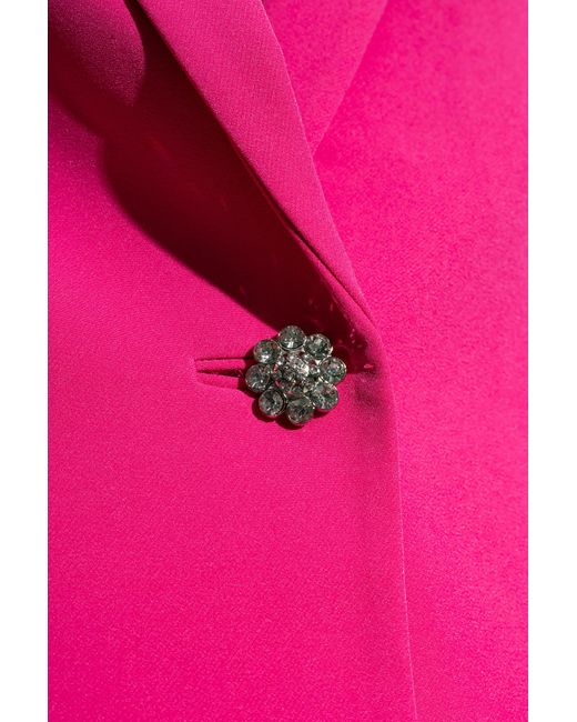 Custommade• Pink 'fleur' Cropped Blazer,