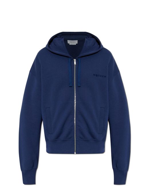 McQueen Blue Hoodie for men