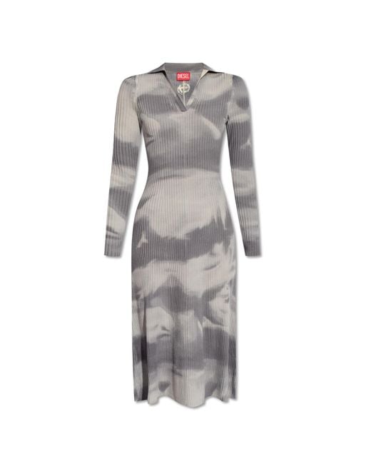 DIESEL Gray -Bridge' Wool Dress