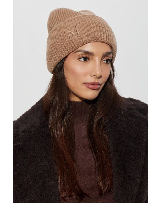 Max Mara Brown Cashmere Hat 'Retina'