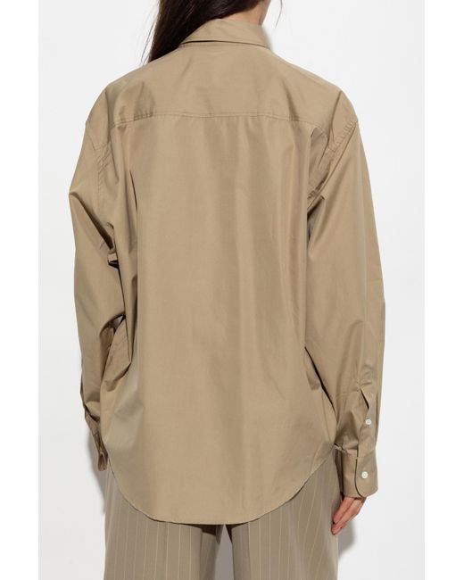 AMI Natural 'Oversize' Type Shirt