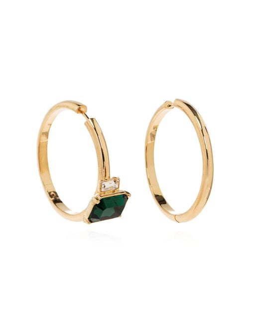 Moschino Metallic Round Earrings