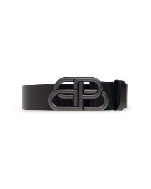 Balenciaga Black Belt With Logo
