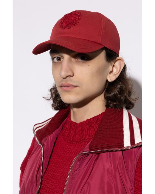 Dolce & Gabbana Red Baseball Cap for men