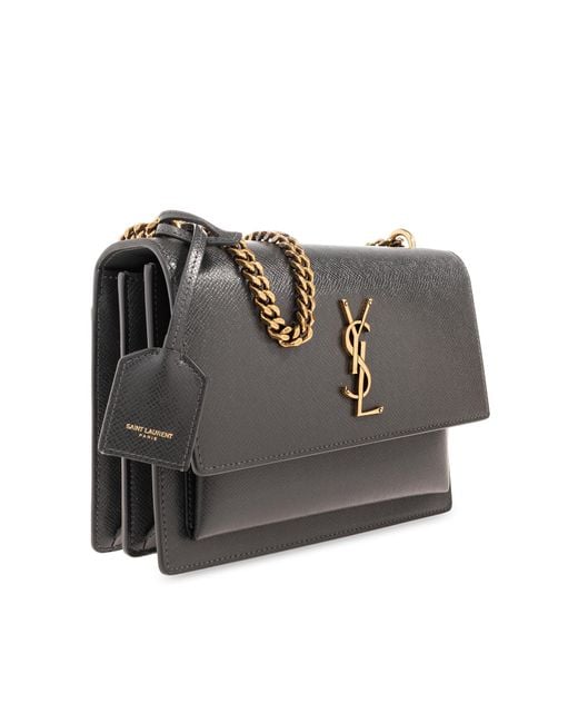 Ysl sunset hotsell bag grey