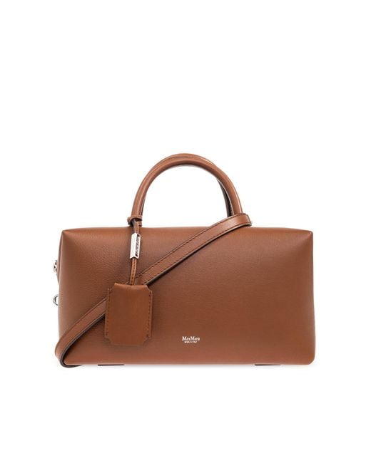 Max Mara Brown Handbag 'Holdallm'