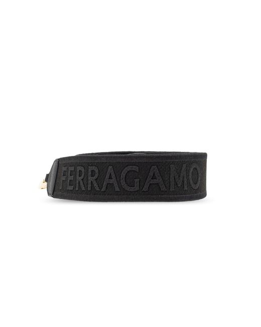Ferragamo Black Shoulder Bag Smile Medium