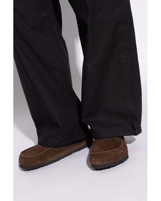 Birkenstock Brown 'Naples Wrapped' Shoes for men