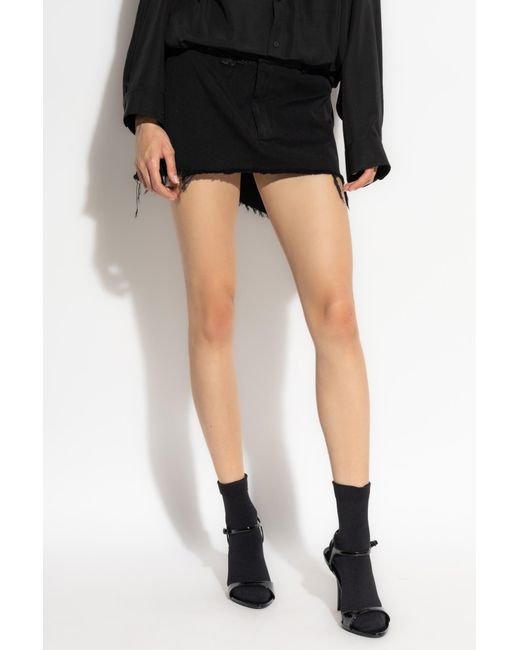 Balenciaga Black Short Skirt With A 'Vintage' Effect