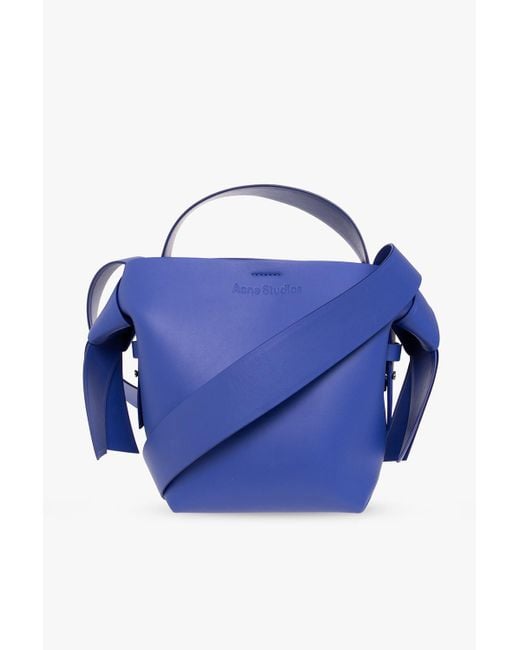 Acne Blue 'musubi Mini' Shoulder Bag