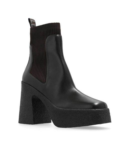 Stella McCartney Black Heeled Ankle Boots 'Skyla'