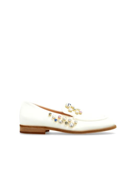 Agl Attilio Giusti Leombruni White 'New College Precious' Loafers