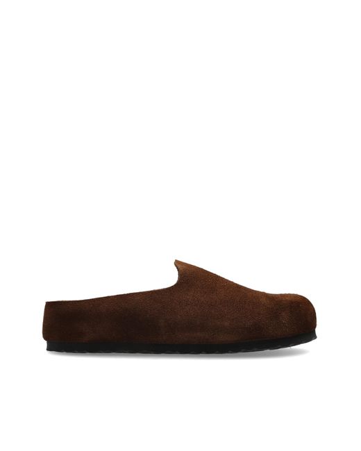 Birkenstock Brown 'Amsterdam Wrapped' Slides