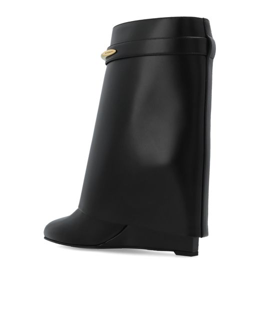 Givenchy Black Wedge Ankle Boots