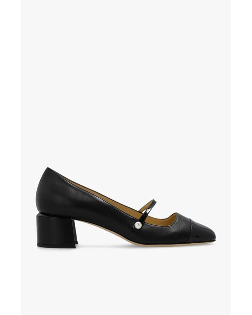 Jimmy Choo Black Elisa Leather Pumps
