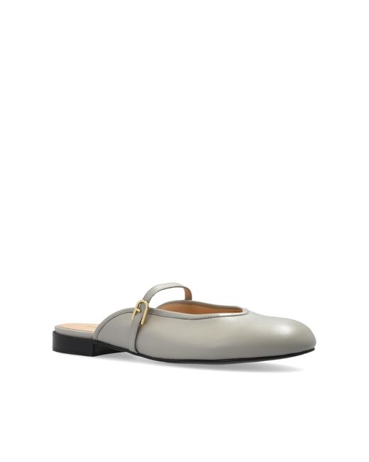 Furla Gray 'Etoile' Slides