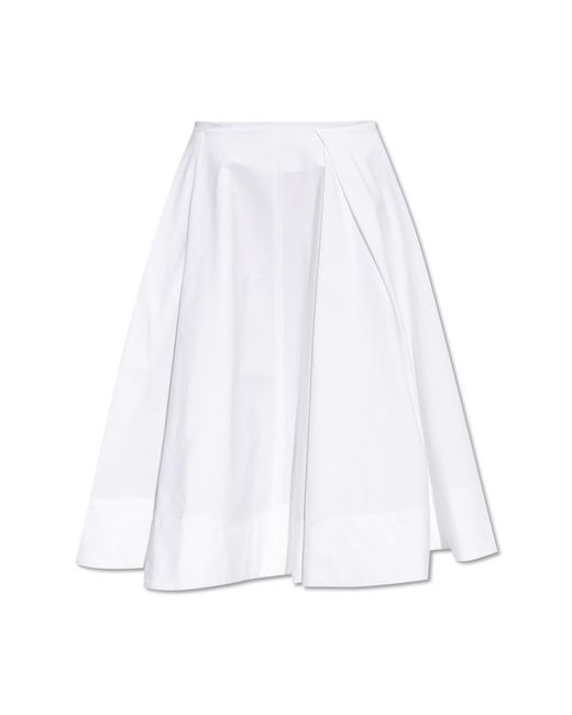 Jacquemus White Flared Skirt