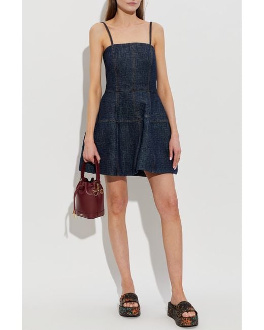 Fendi Denim Dress in Blue