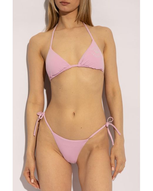 Emporio Armani Pink Two-Piece Swimsuit