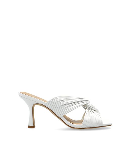 MICHAEL Michael Kors White Alessia Heeled Mules