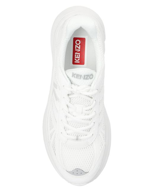 KENZO White Sneakers With Logo, for men