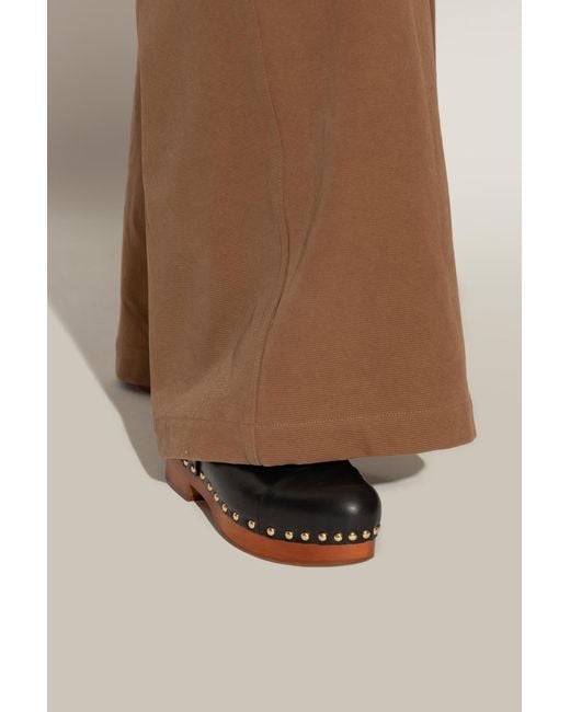 Chloé Black Clogs `jeannette`,
