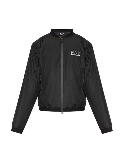 EA7 Bomber Jacket in Black for Men Lyst UK