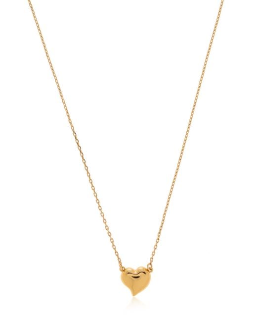 Kate Spade Metallic Necklace With Heart-Shaped Pendant