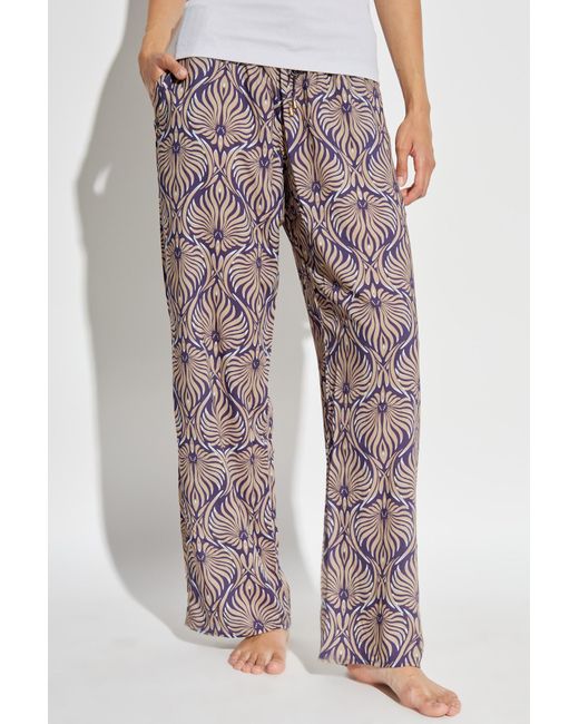 Hanro Purple Patterned Trousers