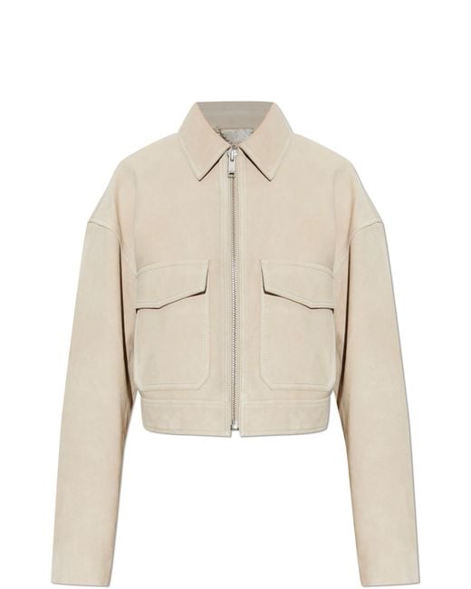 Anine Bing Natural "Christian" Suede Jacket