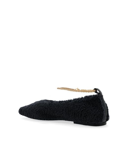 MARIA LUCA Black Ballerinas 'Augusta'